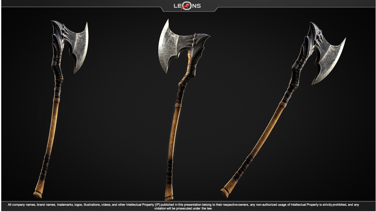 AAA 3D Fantasy Weapons Game Art Assets